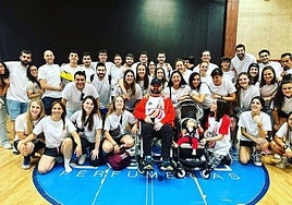 Cheto, acompañado por familiares y amigos en la I Jornada.