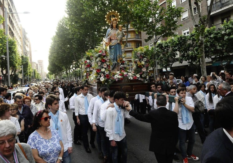 Procesión de María Auxiliadora.