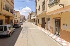 Calle en la que se produjeros los hechos en Huétor Tájar.