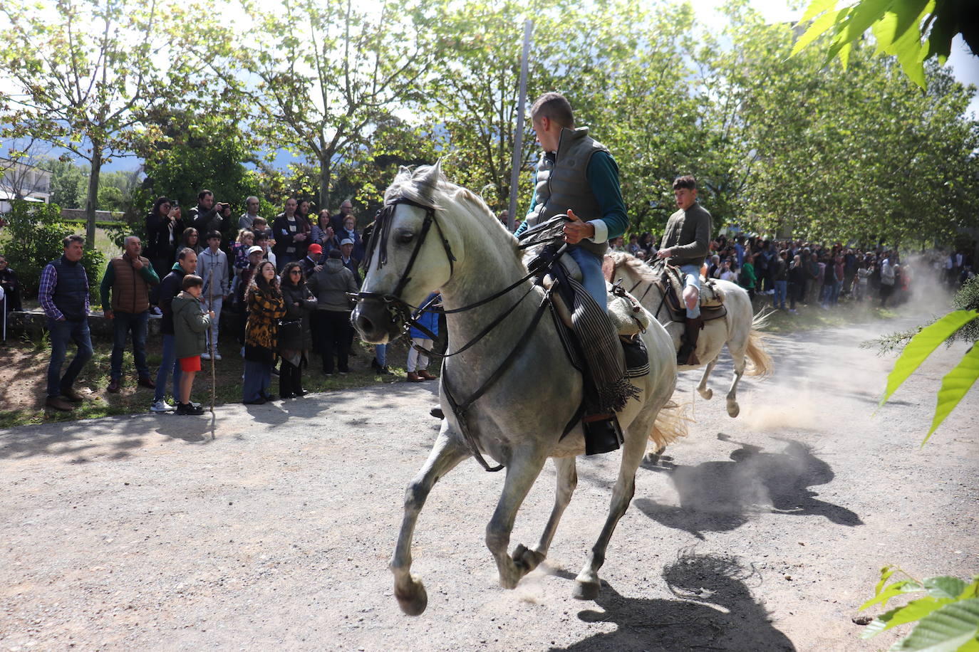 Los paporros llenan El Castañar de Béjar para honrar a la patrona