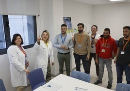 Representantes de la Unidad de Calidad del Hospital, al frente del proyecto.