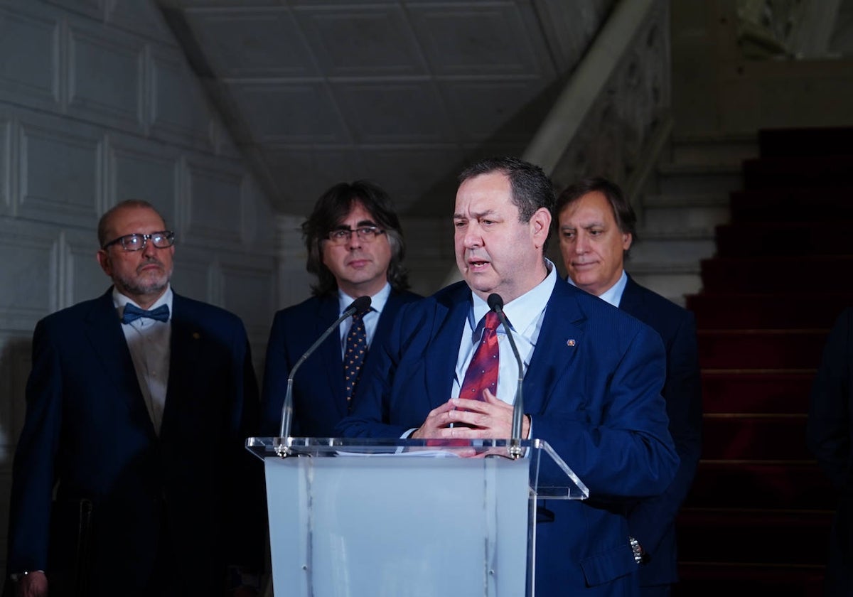 El presidente de la Cámara de Comercio, Benjamín Crespo.