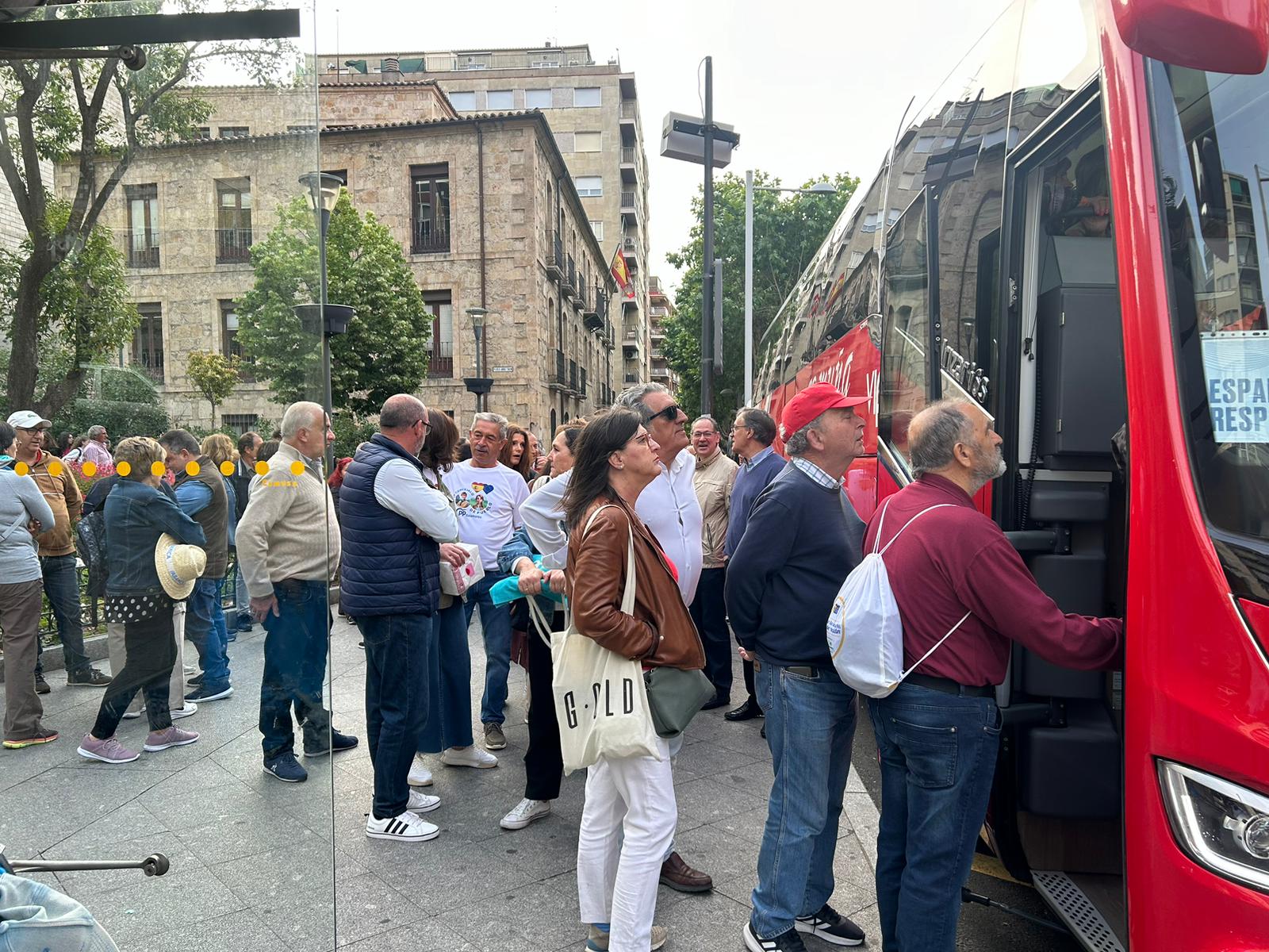 La expedición salmantina en la manifestación de Madrid, en imágenes