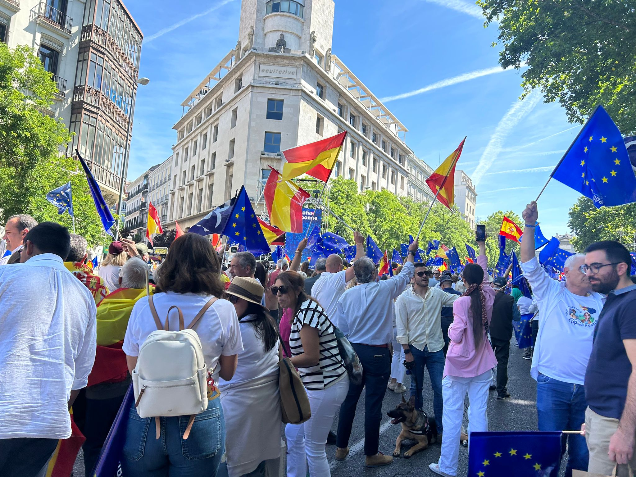 La expedición salmantina en la manifestación de Madrid, en imágenes