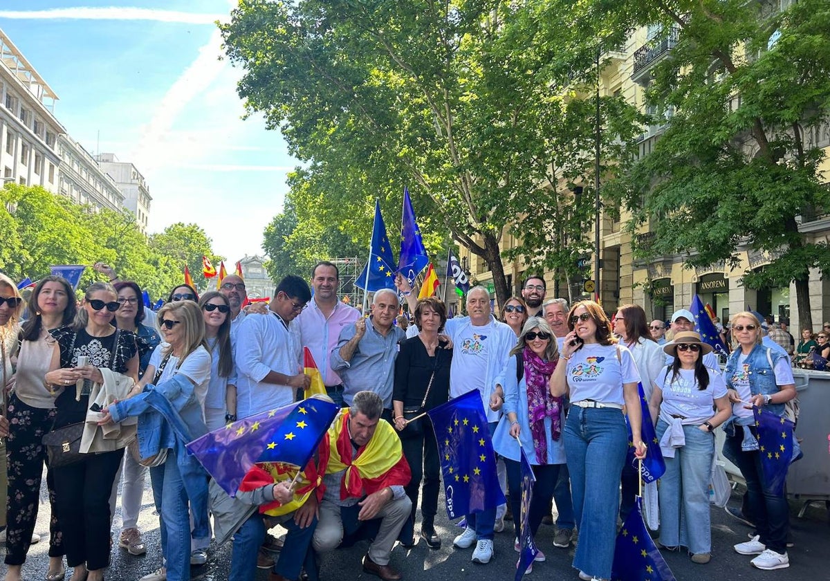 La expedición salmantina en la manifestación de Madrid, en imágenes