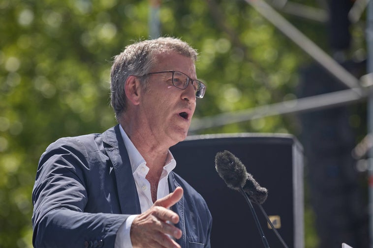 El presidente del Partido Popular, Alberto Núñez Feijóo.
