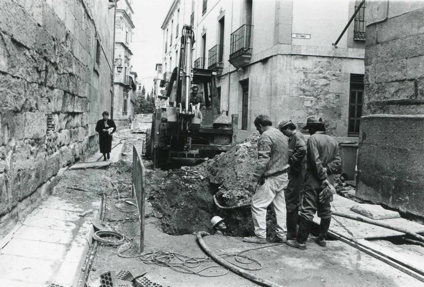 La calle Compañía, hace casi 40 años.