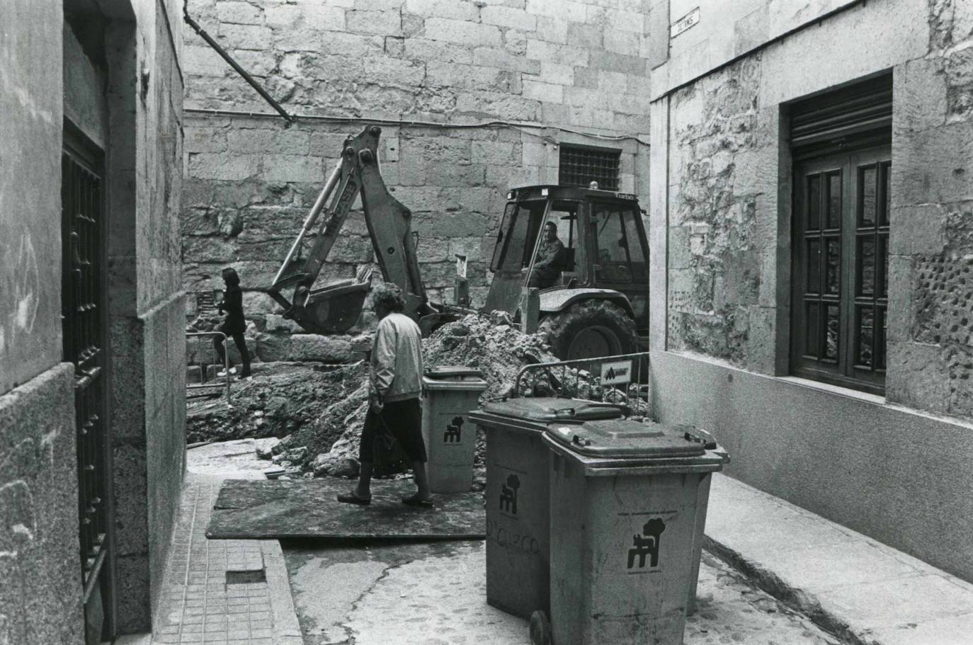 La calle Compañía, hace casi 40 años.