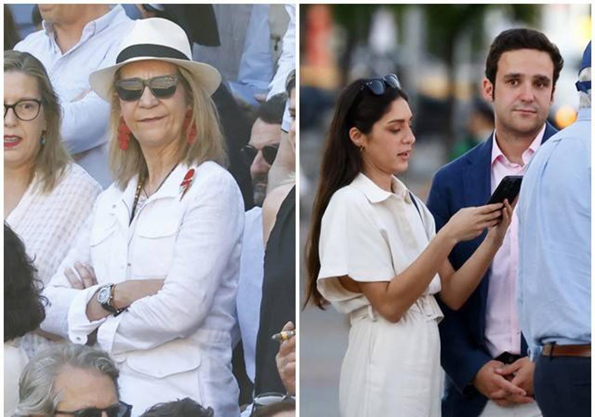 La infanta Elena eclipsa con su elegancia la reaparición de Froilán en Las Ventas con su amiga Belén Perea