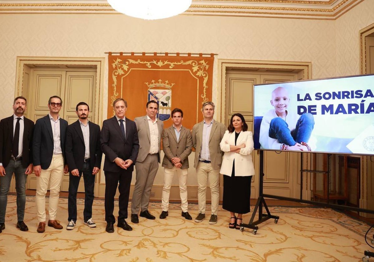 presentación de la cena benéfica para reunir fondos la 'La sonrisa de María'.