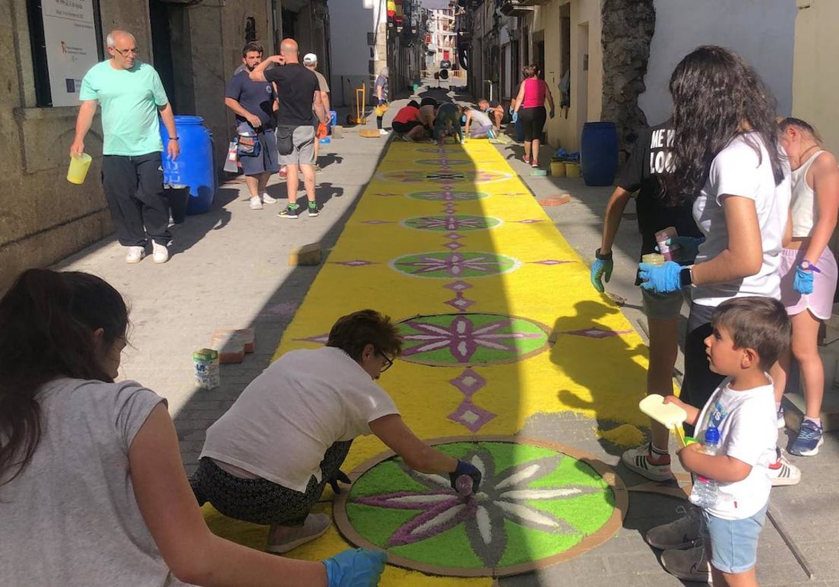 Béjar disfruta de una intensa jornada de viernes en la antesala de la fiesta del Corpus Christi