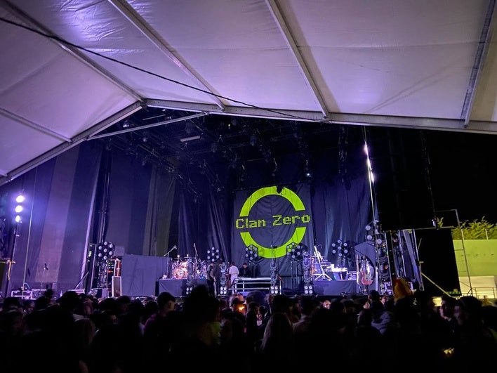 Imagen del escenario montado en Cabrerizos con motivo de su Corpus.