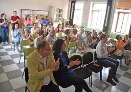 Imagen del acto celebrado en el centro de formación para personas adultas, en Béjar.