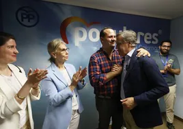 Los populares Miryam Rodríguez, Maribel Sánchez, David Mingo y Carlos García Carbayo.