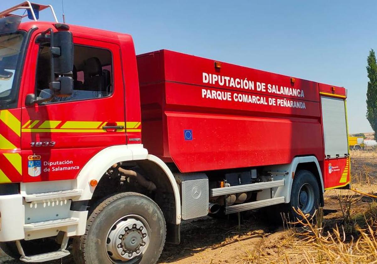 Un camión de los Bomberos de la Diputación.