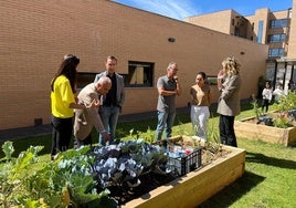 Momento de la visita de Ángel Morín al CEIP La Ladera.