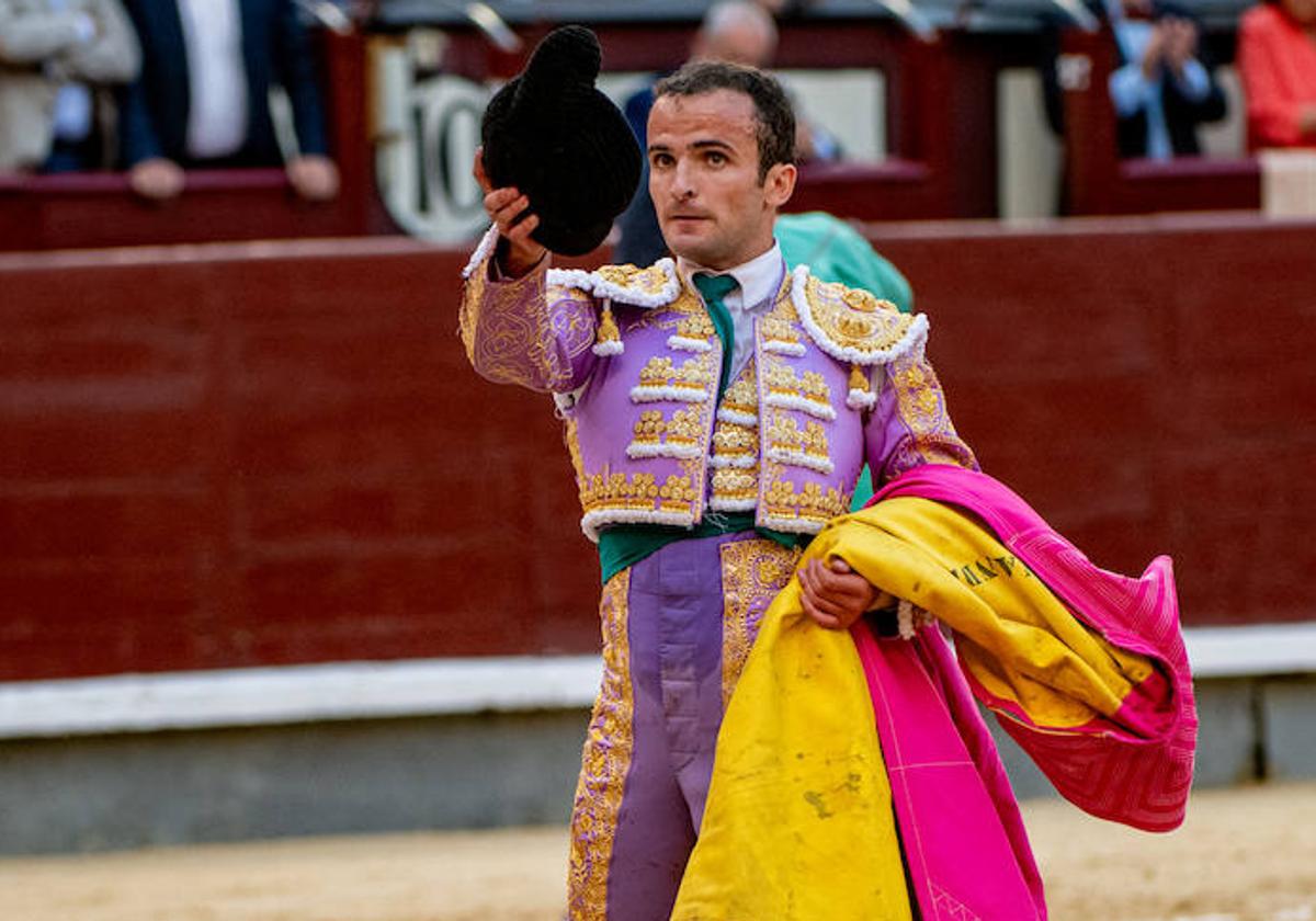 Damián Castaño, en la plaza de Las Ventas.