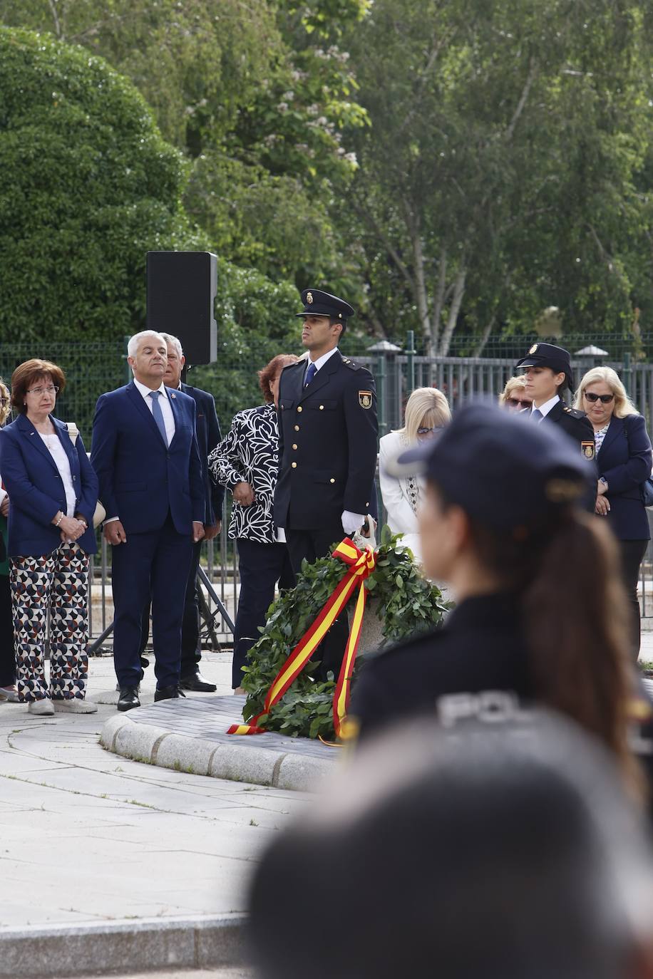 Así ha sido el emotivo recuerdo de la Policía Nacional de Salamanca a los agentes asesinados a manos de grupos terroristas