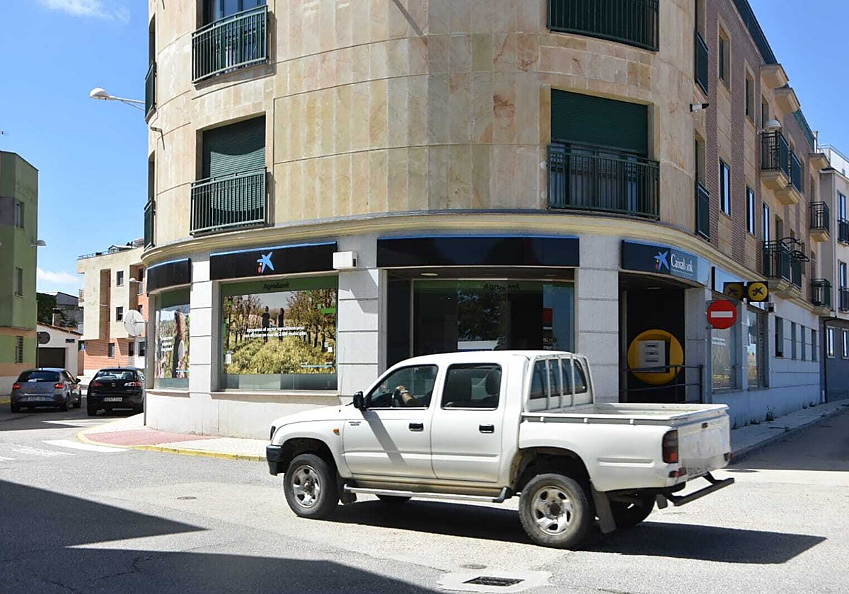 La sucursal bancaria en Castellanos de Moriscos.