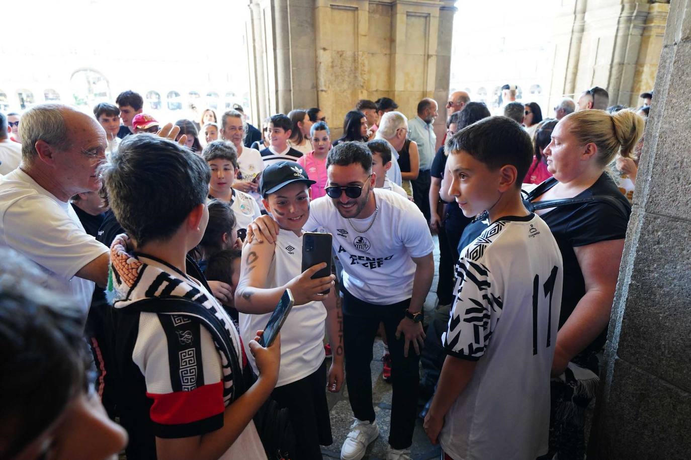 La recepción del Salamanca UDS en el Ayuntamiento, en imágenes