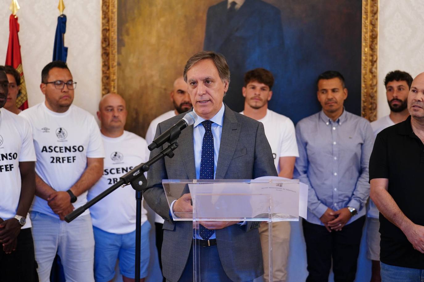 La recepción del Salamanca UDS en el Ayuntamiento, en imágenes