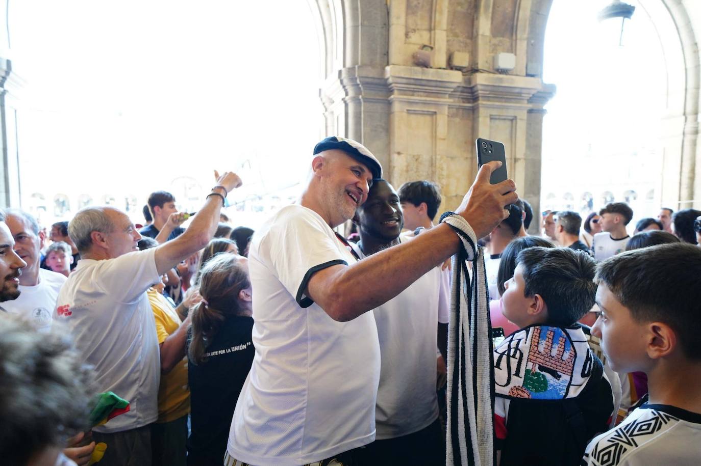 La recepción del Salamanca UDS en el Ayuntamiento, en imágenes