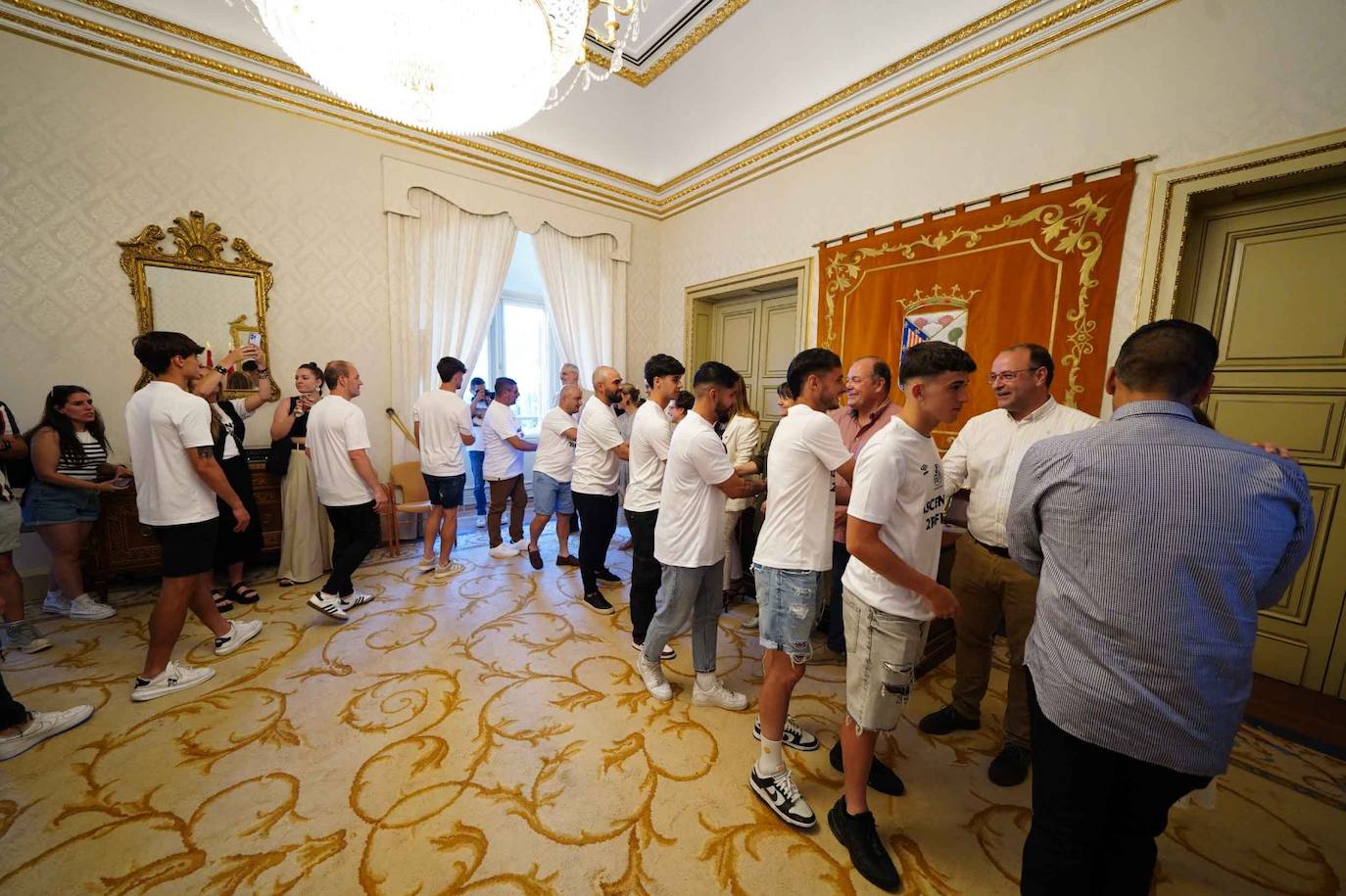 La recepción del Salamanca UDS en el Ayuntamiento, en imágenes