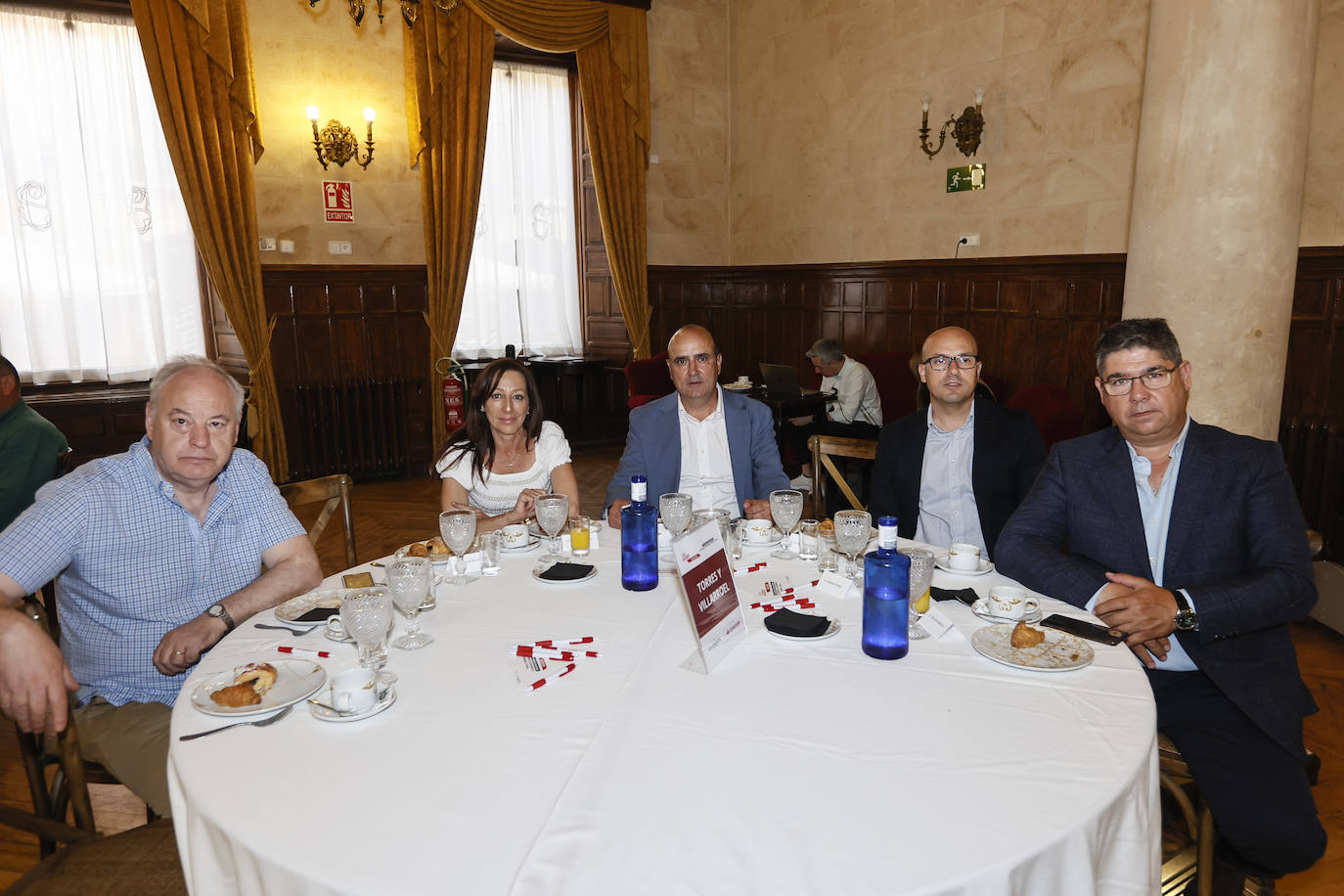 Enrique Hoyos (Chacinera Albercana), Elena Pascual (Crespo Villoria), Raúl Sánchez (Sucesores de Velasco), Moisés Gómez (Aceitunas Domínguez) y Paulino Benito (Beconsa).
