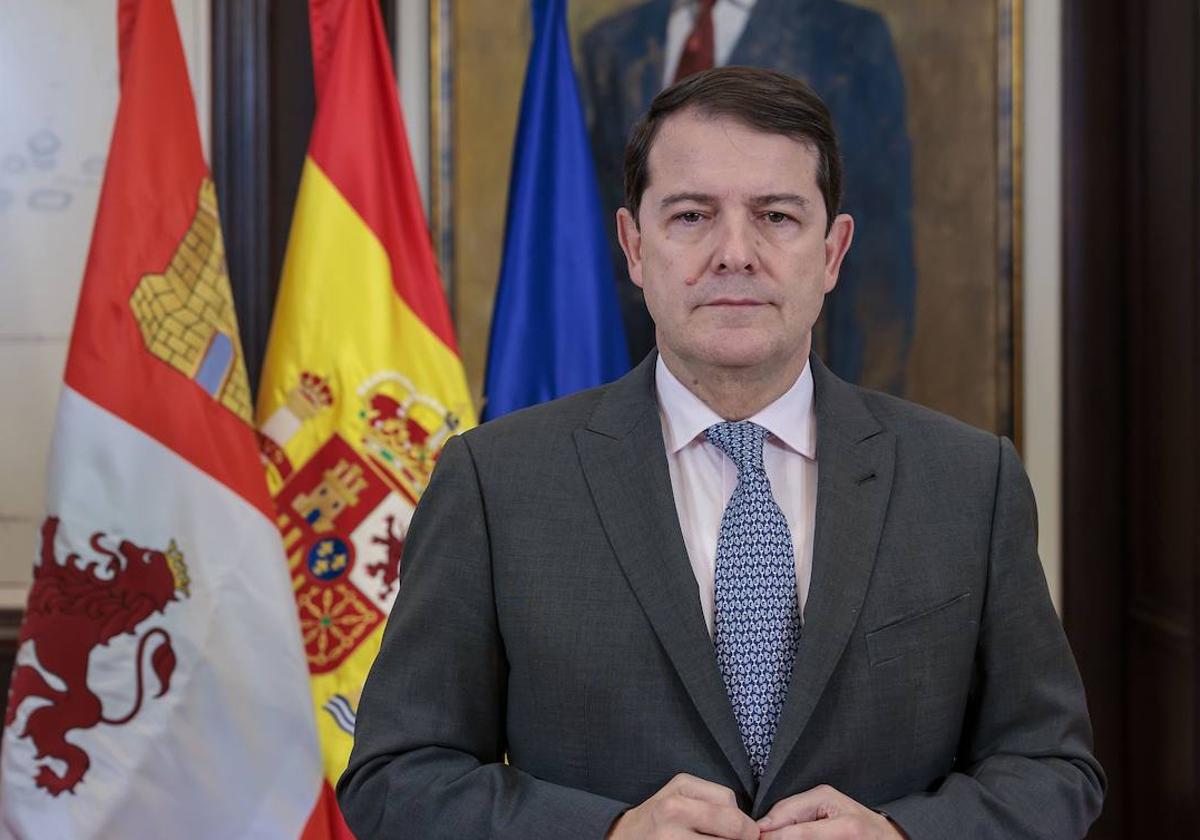 El presidente de la Junta de Castilla y León, Alfonso Fernández Mañueco.