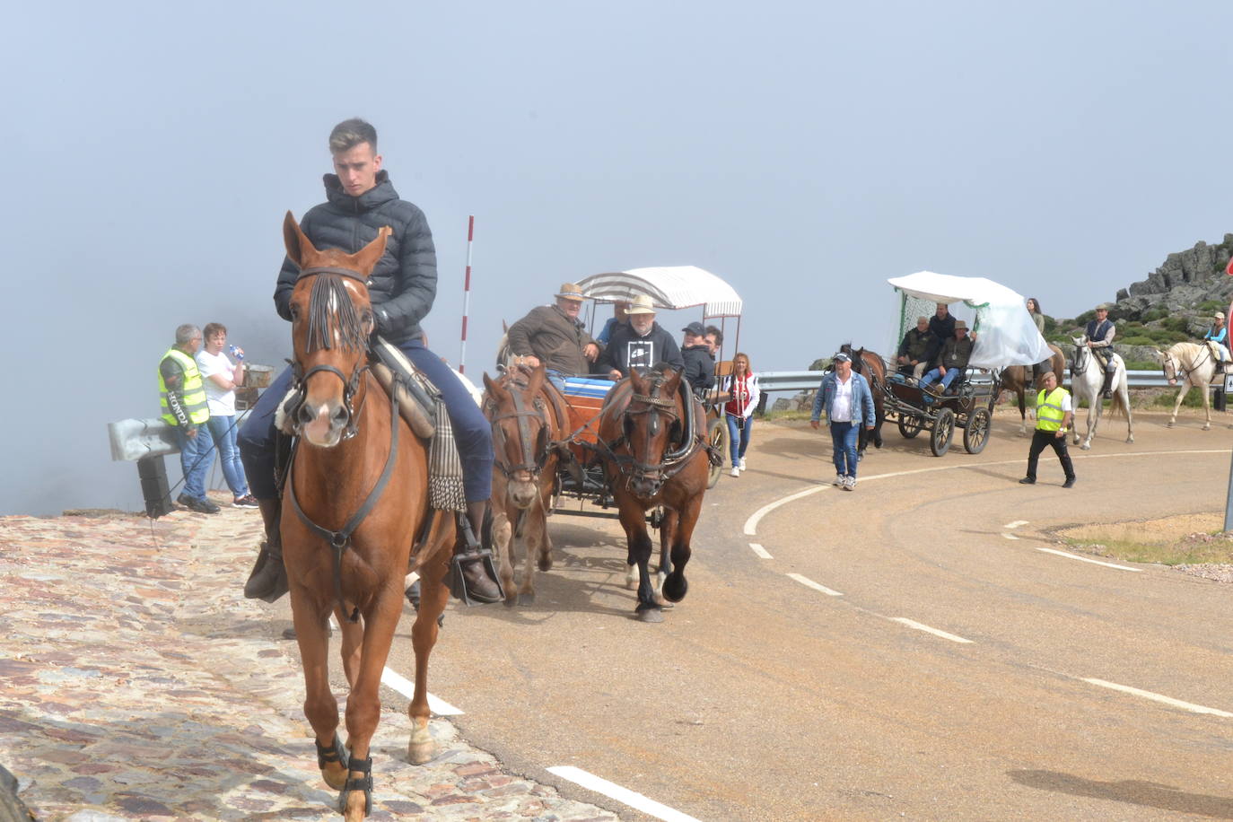 Los romeros de la Peña de Francia llegan al santuario