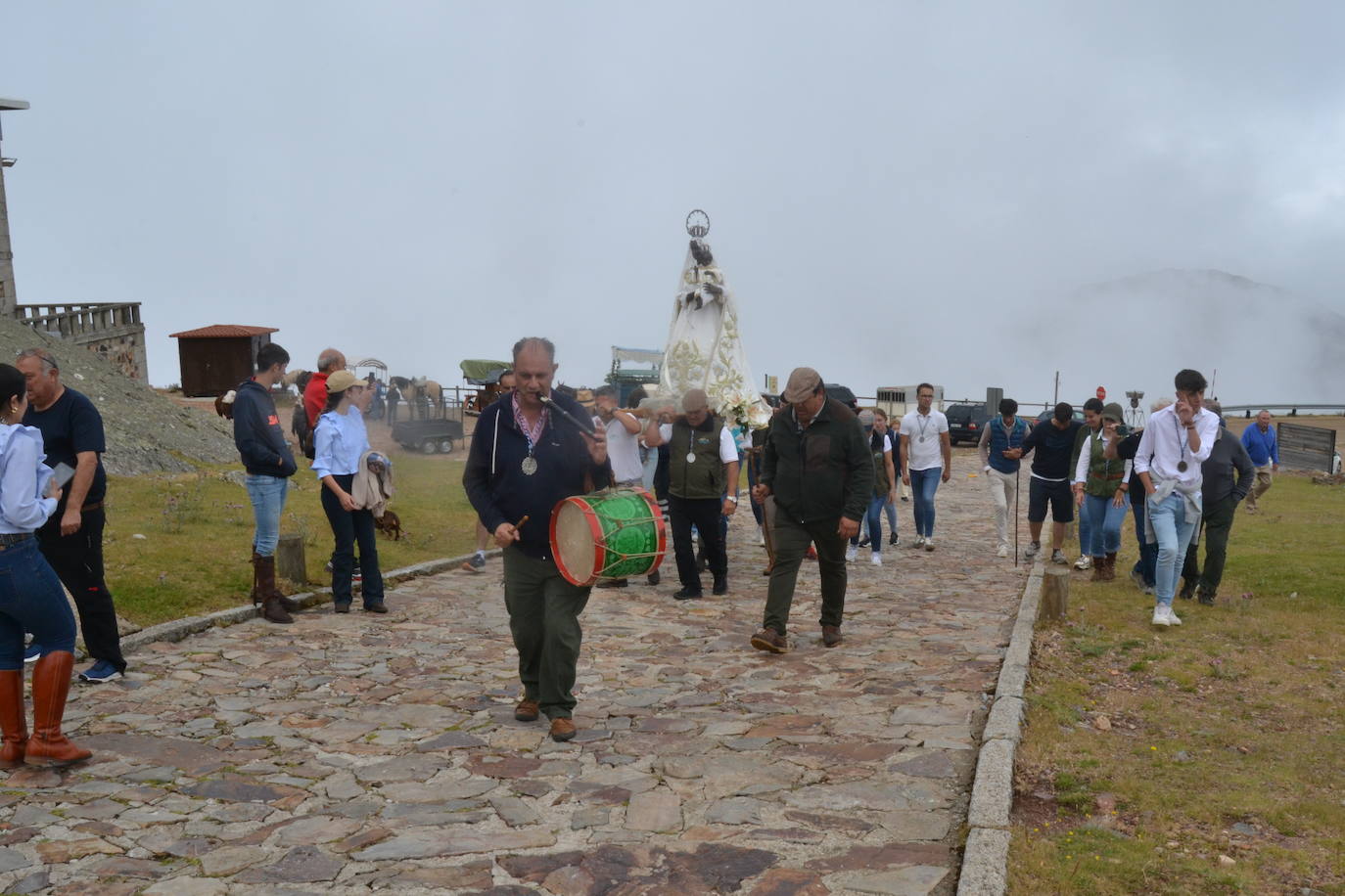 Los romeros de la Peña de Francia llegan al santuario