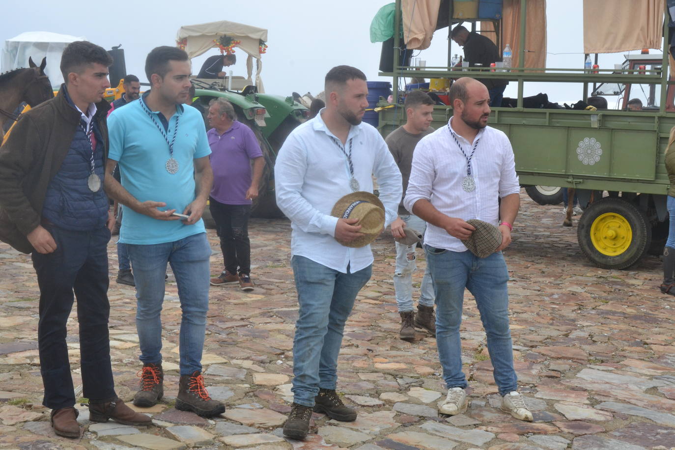 Los romeros de la Peña de Francia llegan al santuario