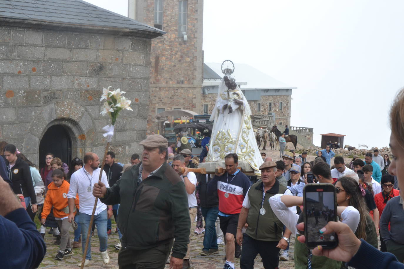 Los romeros de la Peña de Francia llegan al santuario