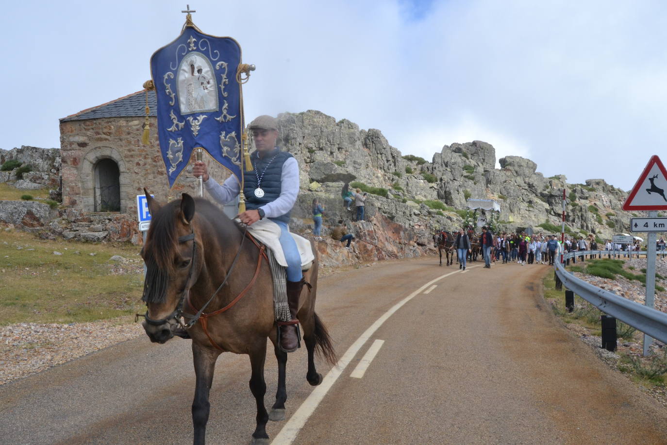 Los romeros de la Peña de Francia llegan al santuario