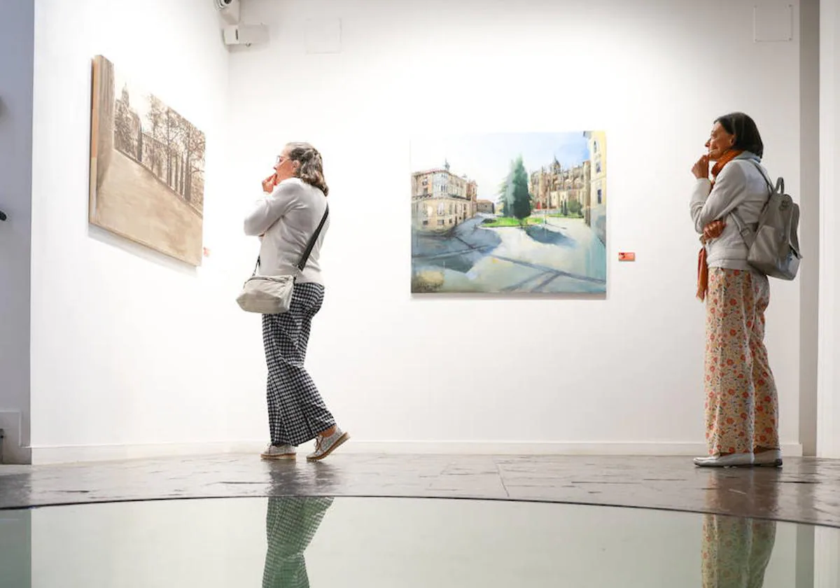 La sala de exposiciones de La Salina que ha albergado la muestra del Certamen de Pintura al Aire Libre.