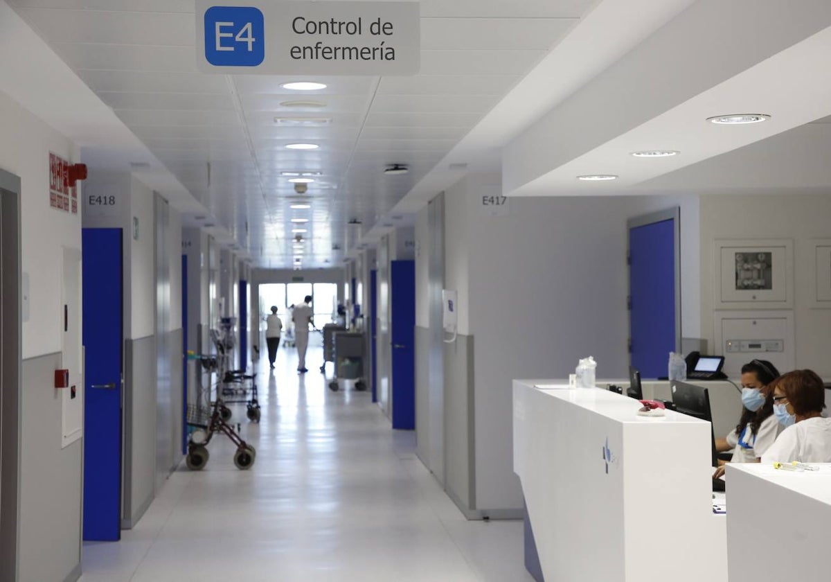 Planta de hospitalización del servicio de Medicina Interna.