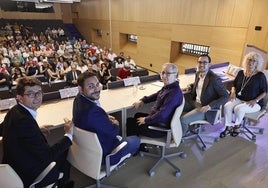 Miguel Ángel García-Mochales, Pablo Moreno, José Antonio Sayagués, Ángel Fernández Silva y Maite Conesa.