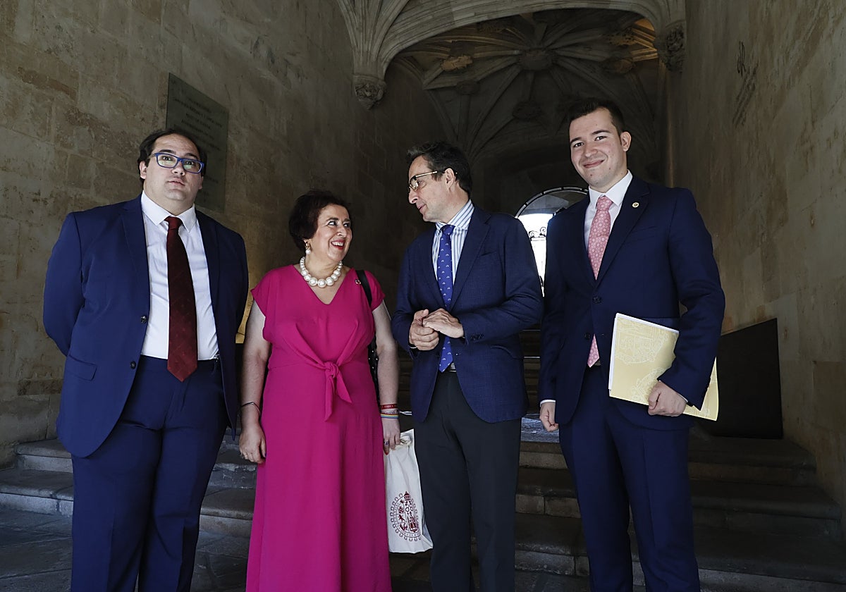 Pablo Ramos, Marta del Pozo, Juan Manuel Corchado y Emilio Ferrero.