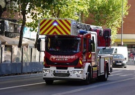 Bomberos de Salamanca en otra intervención.