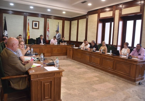 Imagen del último pleno celebrado en el Ayuntamiento de Béjar a finales del pasado mes de junio.