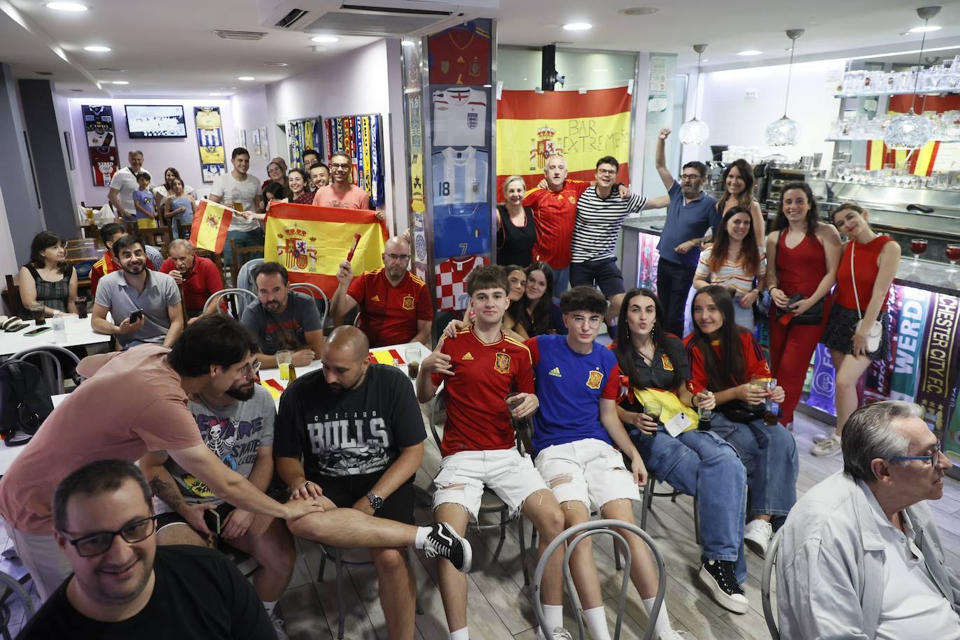 Salamanca sale a la calle para apoyar al combinado nacional