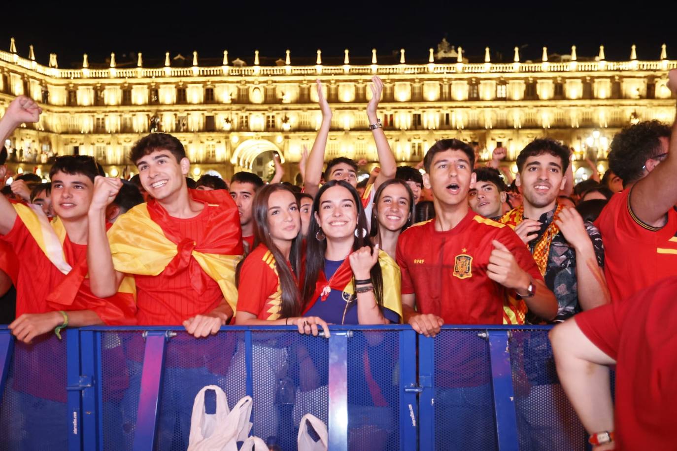 Así se celebró en Salamanca la victoria de España en la Eurocopa