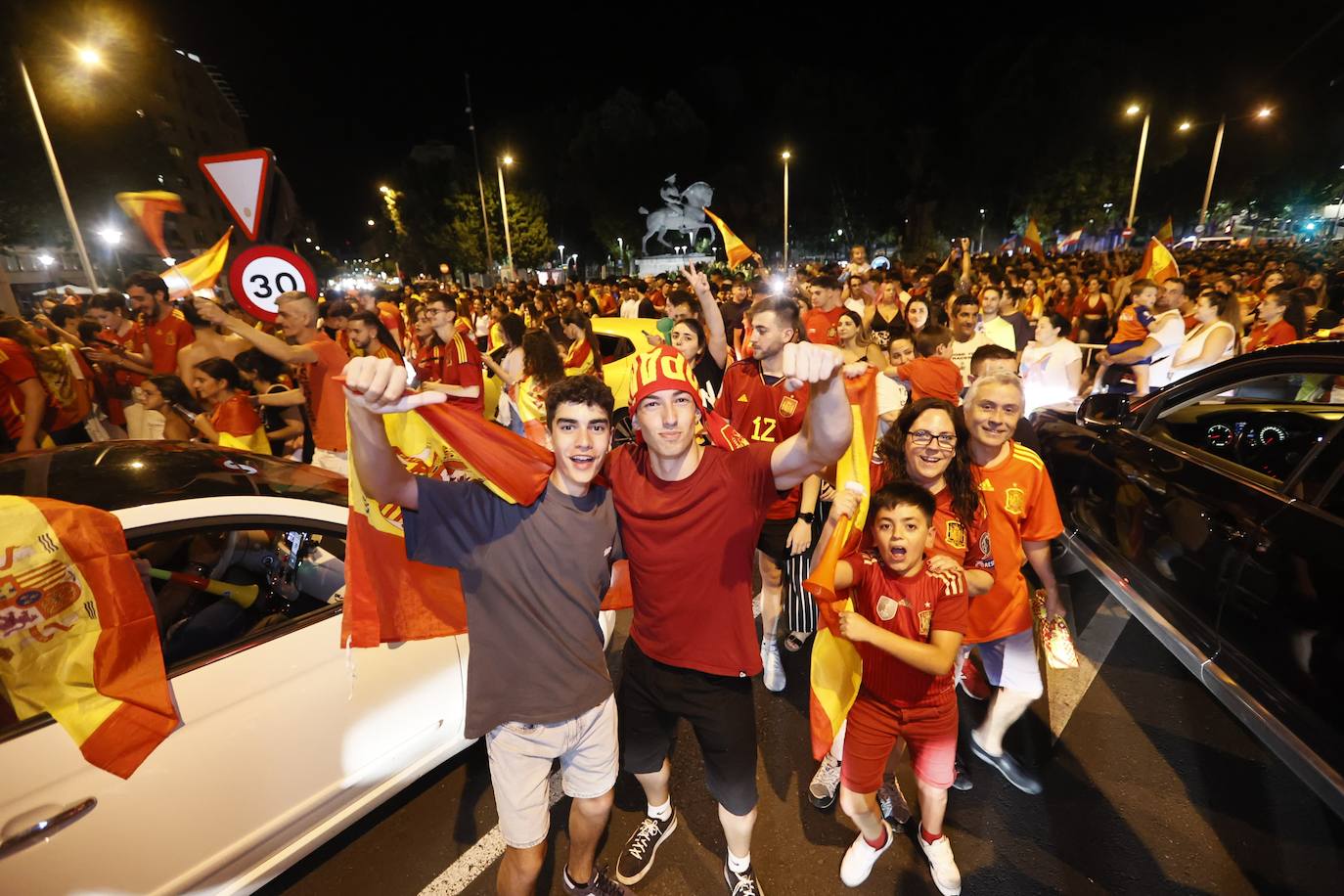 Así se celebró en Salamanca la victoria de España en la Eurocopa