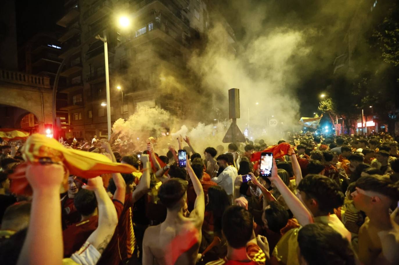 Así se celebró en Salamanca la victoria de España en la Eurocopa