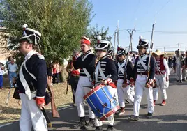 Recreación de la batalla durante el año pasado.