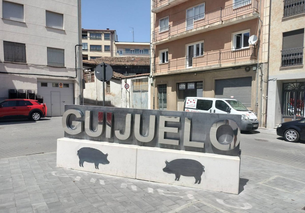 Imagen de la nueva estructura instalada esta semana en la plaza de Julián Coca.