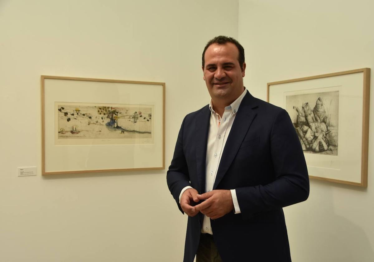 David Mingo en el Museo del Grabado de Santa Marta de Tormes.