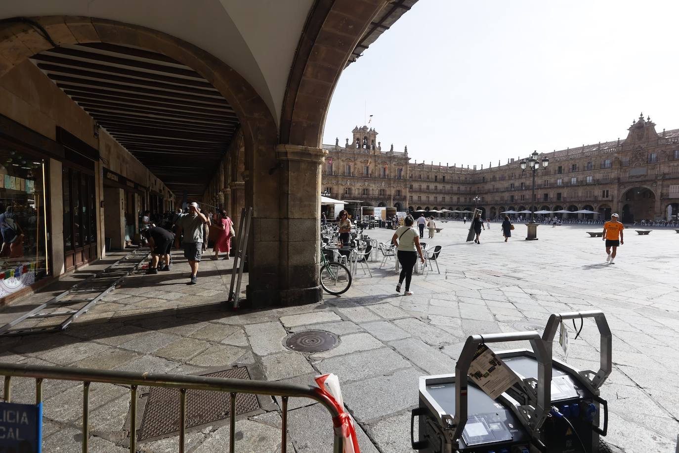 La Plaza Mayor se convierte en el escenario de la nueva serie de Amazon