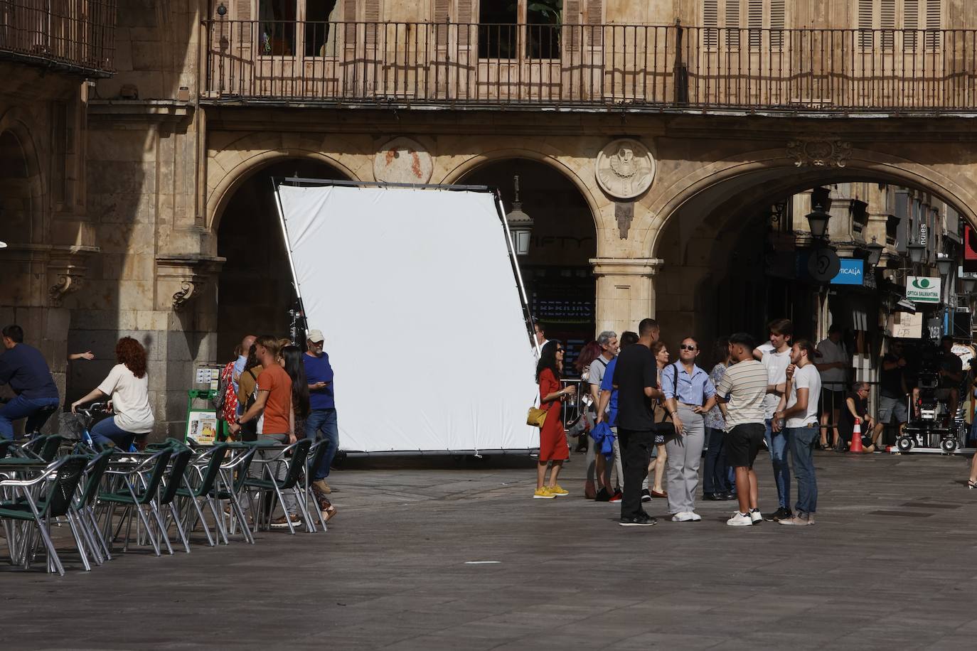 La Plaza Mayor se convierte en el escenario de la nueva serie de Amazon