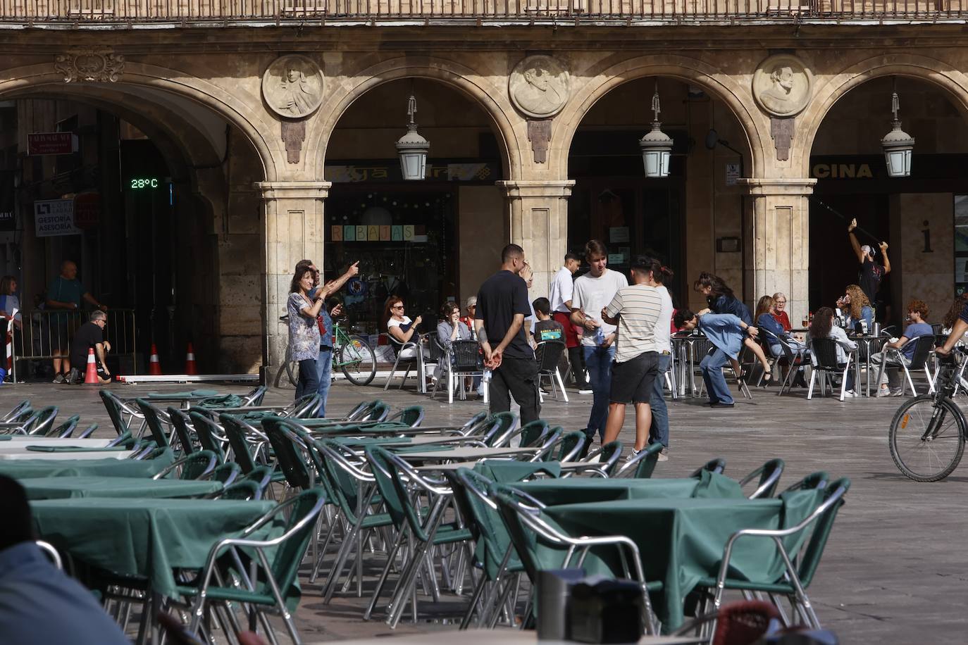 La Plaza Mayor se convierte en el escenario de la nueva serie de Amazon